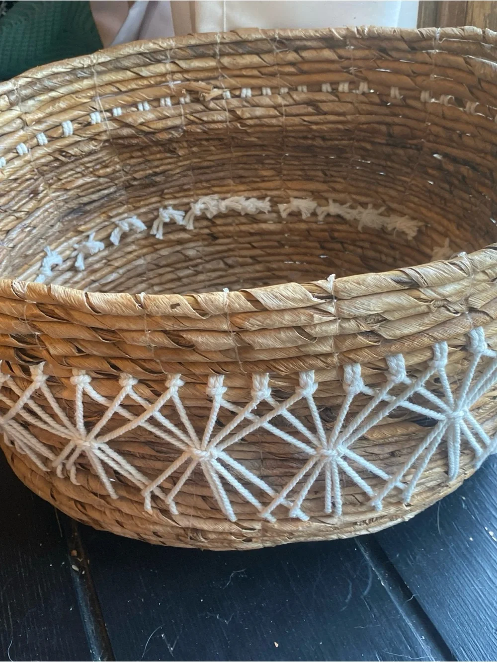 Unmarked stylish handwoven